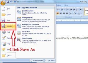 Easiest Way to Convert Word File to PDF in Microsoft Office Without Using Any Online Website - Technolipi